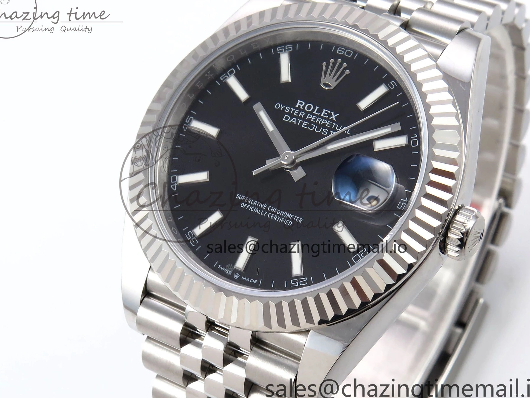 Stick DateJust Bracelet 41 Edition EWEF 126334 Best A3235 on Dial Jubilee Black 0515